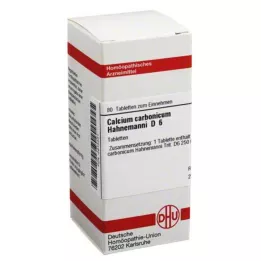 CALCIUM CARBONICUM Hahnemanni D 6 tabletter, 80 st