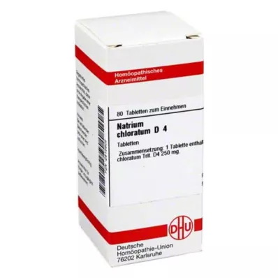 NATRIUM CHLORATUM D 4 tabletter, 80 pc NATRIUM CHLORATUM D 4 tabletter, 80 pc