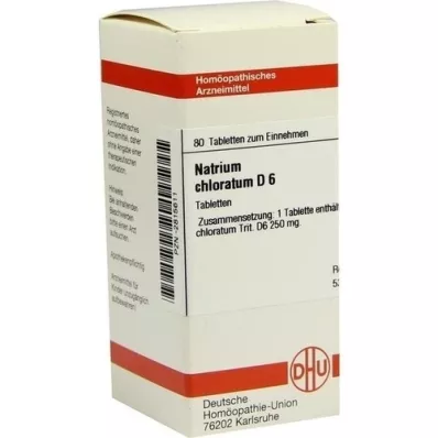 NATRIUM CHLORATUM D 6 tabletter, 80 pc