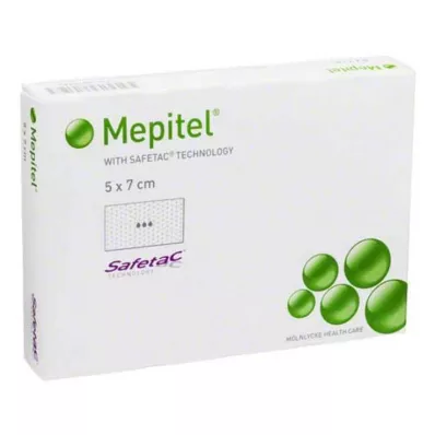 MEPITEL Förband av silikonnät 5x7 cm sterilt, 5 st MEPITEL Förband av silikonnät 5x7 cm sterilt, 5 st