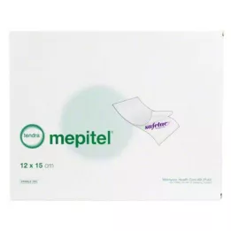 MEPITEL Förband med silikonnät 12x15 cm sterilt, 5 st