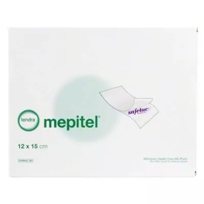 MEPITEL Förband med silikonnät 12x15 cm sterilt, 5 st MEPITEL Förband med silikonnät 12x15 cm sterilt, 5 st