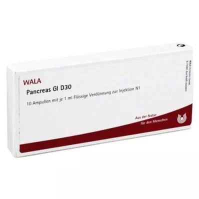 PANCREAS GL D 30 Ampuller, 10X1 ml PANCREAS GL D 30 Ampuller, 10X1 ml