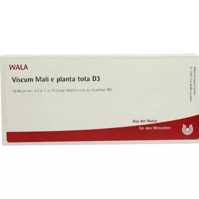 VISCUM MALI e planta tota D 3 Ampuller, 10X1 ml VISCUM MALI e planta tota D 3 Ampuller, 10X1 ml