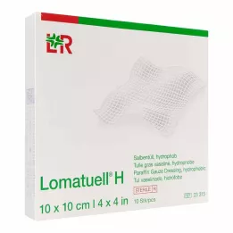LOMATUELL H Salva tyll 10x10 cm steril, 10 st