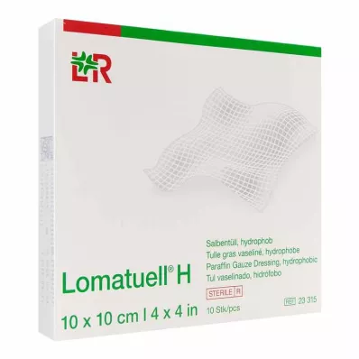 LOMATUELL H Salva tyll 10x10 cm steril, 10 st