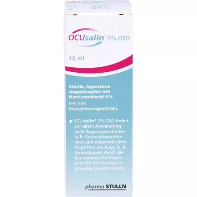 OCUSALIN 5% OSD Ögondroppar, 1X10 ml