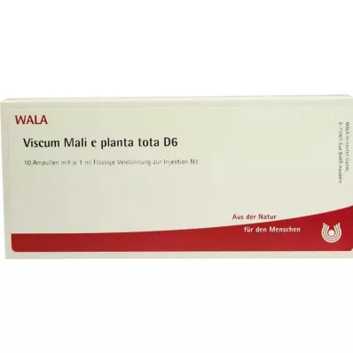 VISCUM MALI e planta tota D 6 Ampuller, 10X1 ml VISCUM MALI e planta tota D 6 Ampuller, 10X1 ml