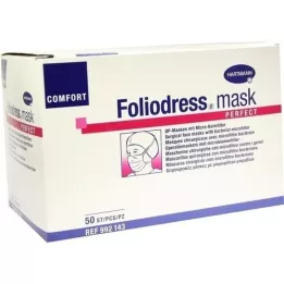 FOLIODRESS mask Comfort perfect green OP-Masker, 50 st