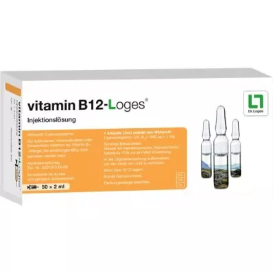 VITAMIN B12-LOGES Injektionsvätska, lösning Ampuller, 50X2 ml