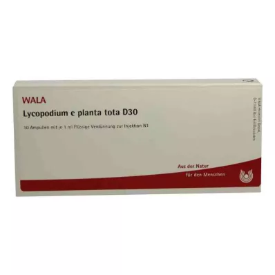 LYCOPODIUM E planta tota D 30 Ampuller, 10X1 ml LYCOPODIUM E planta tota D 30 Ampuller, 10X1 ml
