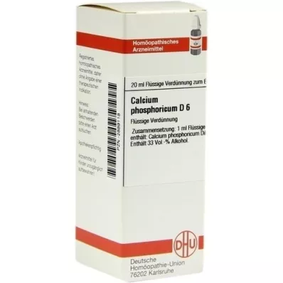 CALCIUM PHOSPHORICUM D 6 Utspädning, 20 ml