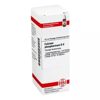 CALCIUM PHOSPHORICUM D 6 Utspädning, 20 ml CALCIUM PHOSPHORICUM D 6 Utspädning, 20 ml