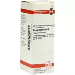 HEPAR SULFURIS D 6 Utspädning, 20 ml