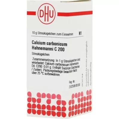 CALCIUM CARBONICUM Hahnemanni C 200 globuli, 10 g