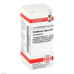 SAMBUCUS NIGRA D 6 kulor, 10 g