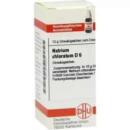 NATRIUM CHLORATUM D 6 kulor, 10 g