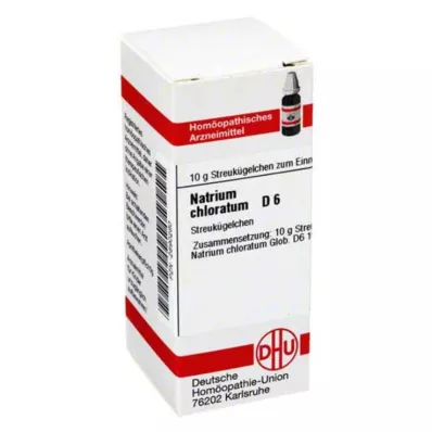 NATRIUM CHLORATUM D 6 kulor, 10 g