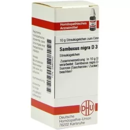 SAMBUCUS NIGRA D 3 kulor, 10 g