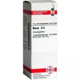 BORAX D 6 kulor, 10 g