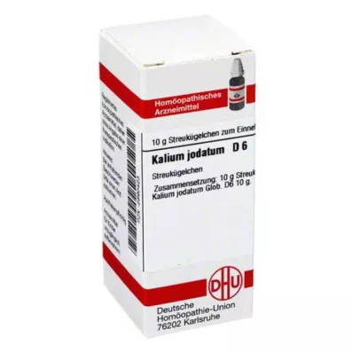 KALIUM JODATUM D 6 kulor, 10 g