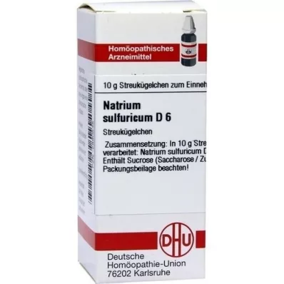 NATRIUM SULFURICUM D 6 kulor, 10 g