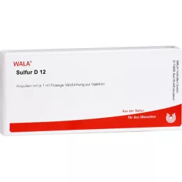 SULFUR D 12 Ampuller, 10X1 ml