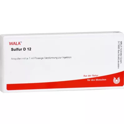 SULFUR D 12 Ampuller, 10X1 ml
