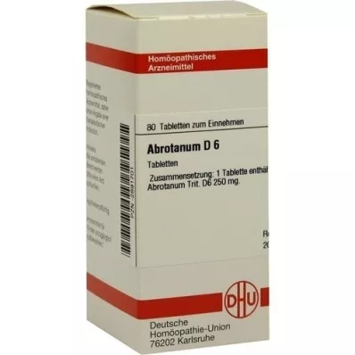 ABROTANUM D 6 tabletter, 80 pc