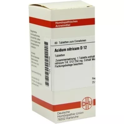 ACIDUM NITRICUM D 12 tabletter, 80 st