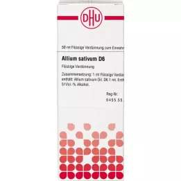 ALLIUM SATIVUM D 6 Utspädning, 50 ml