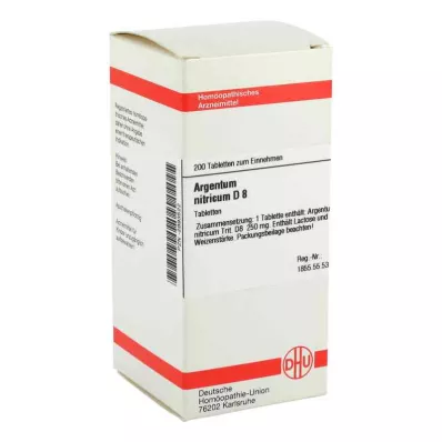 ARGENTUM NITRICUM D 8 tabletter, 200 st