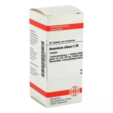 ARSENICUM ALBUM C 30 tabletter, 80 pc ARSENICUM ALBUM C 30 tabletter, 80 pc
