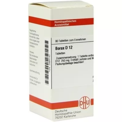 BORAX D 12 tabletter, 80 st
