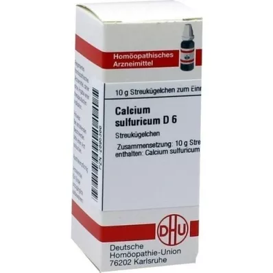 CALCIUM SULFURICUM D 6 kulor, 10 g