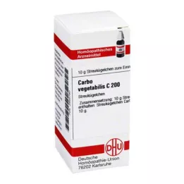 CARBO VEGETABILIS C 200 globuli, 10 g