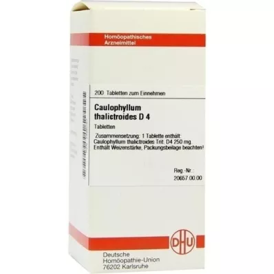 CAULOPHYLLUM THALICTROIDES D 4 tabletter, 200 pc