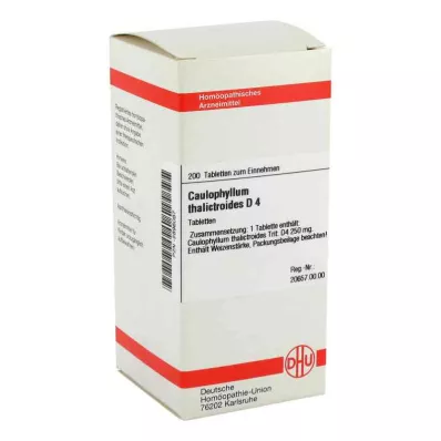 CAULOPHYLLUM THALICTROIDES D 4 tabletter, 200 pc CAULOPHYLLUM THALICTROIDES D 4 tabletter, 200 pc