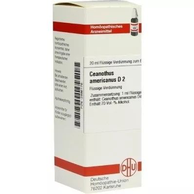 CEANOTHUS AMERICANUS D 2 Utspädning, 20 ml