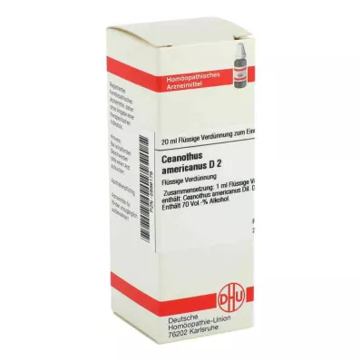 CEANOTHUS AMERICANUS D 2 Utspädning, 20 ml