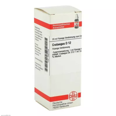 CRATAEGUS D 12 Utspädning, 20 ml CRATAEGUS D 12 Utspädning, 20 ml