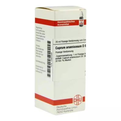 CUPRUM ARSENICOSUM D 6 Utspädning, 20 ml