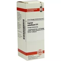 CUPRUM METALLICUM D 6 Utspädning, 20 ml