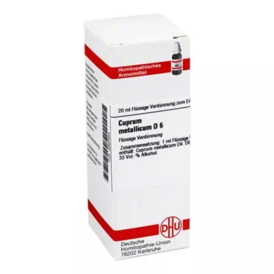 CUPRUM METALLICUM D 6 Utspädning, 20 ml