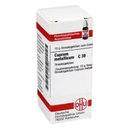 CUPRUM METALLICUM C 30 globuli, 10 g