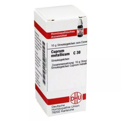 CUPRUM METALLICUM C 30 globuli, 10 g