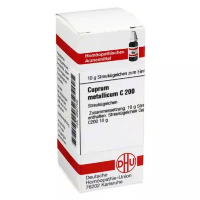 CUPRUM METALLICUM C 200 globuli, 10 g