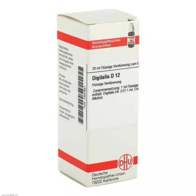 DIGITALIS D 12 Utspädning, 20 ml DIGITALIS D 12 Utspädning, 20 ml