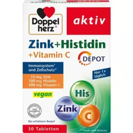 DOPPELHERZ Zink+Histidin Depot Tabletter aktiva, 30 st