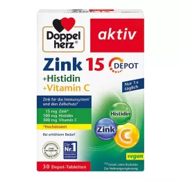 DOPPELHERZ Zink+Histidin Depot Tabletter aktiva, 30 st